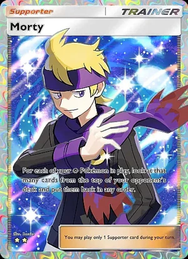 Morty card in English