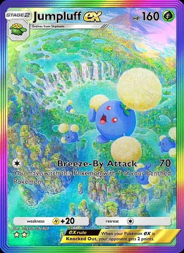 Jumpluff ex card in English