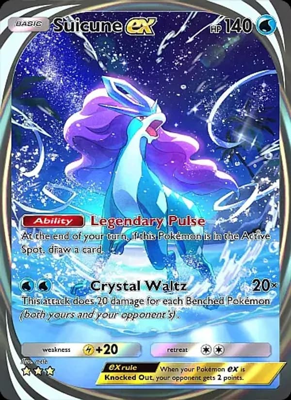 Suicune ex card in English