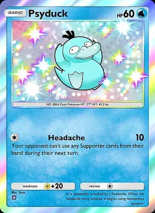 Psyduck card in English