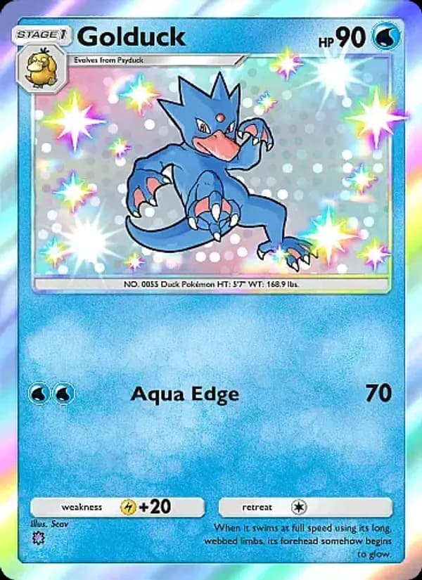 Golduck card in English