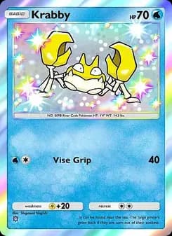 Krabby card in English