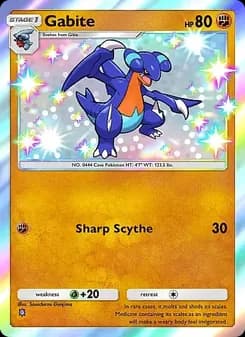 Gabite card in English