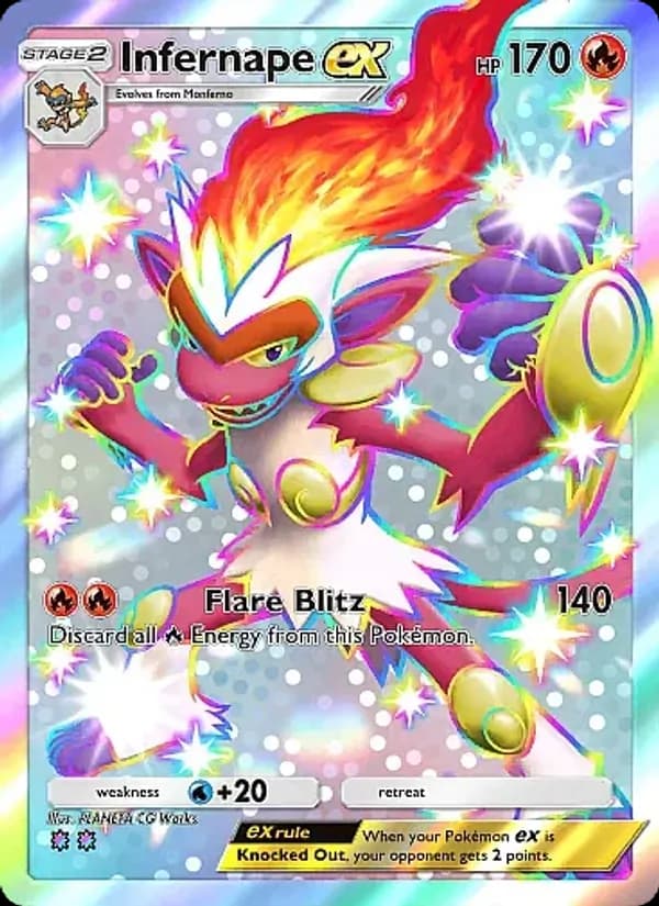 Infernape ex card in English