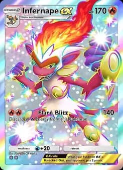 Infernape ex card in English