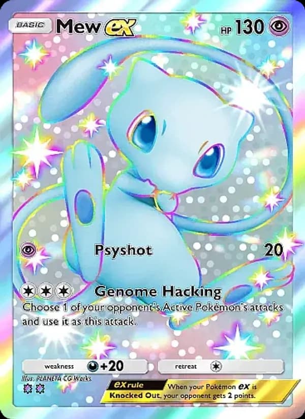 Mew ex card in English