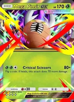 Mega Pinsir ex card in English