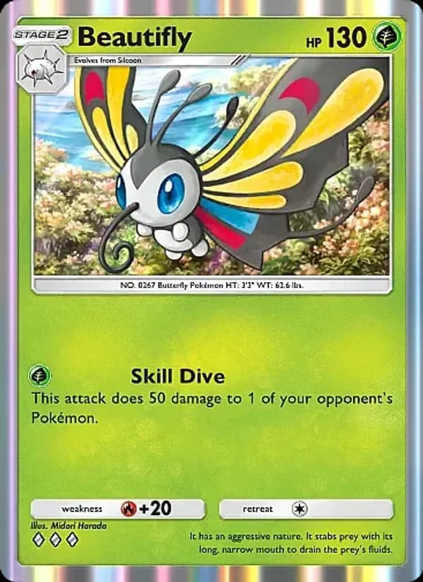Beautifly card in English