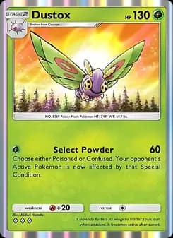 Dustox card in English
