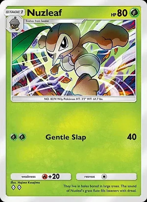Nuzleaf card in English