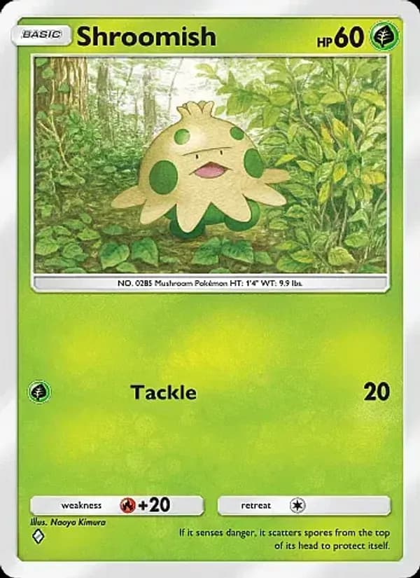 Shroomish card in English