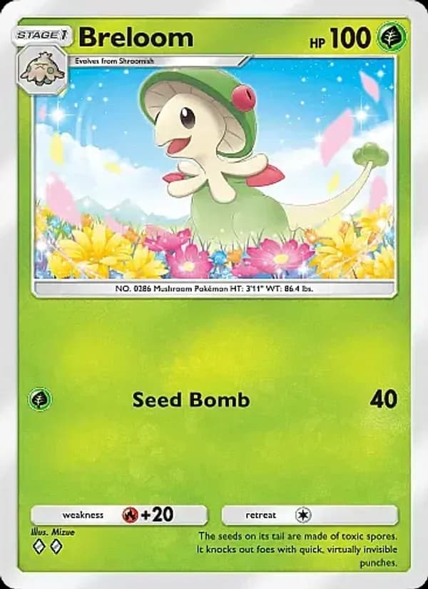 Breloom card in English