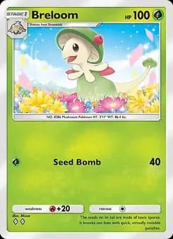 Breloom card in English