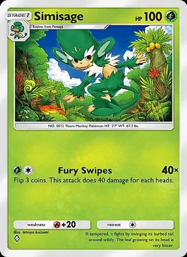 Simisage card in English
