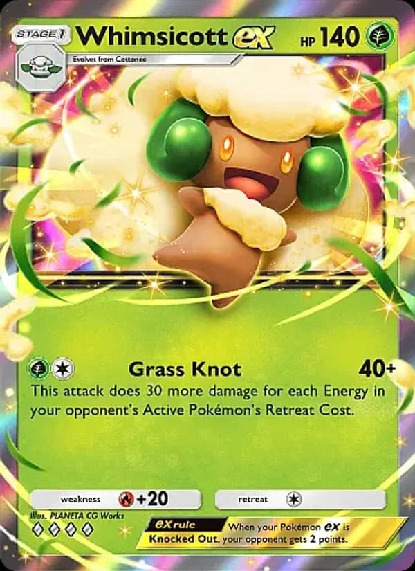 Whimsicott ex card in English