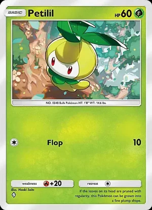 Petilil card in English