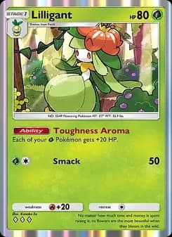 Lilligant card in English