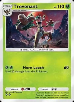Trevenant card in English