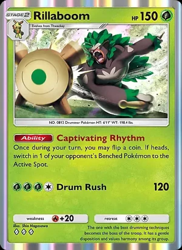 Rillaboom card in English