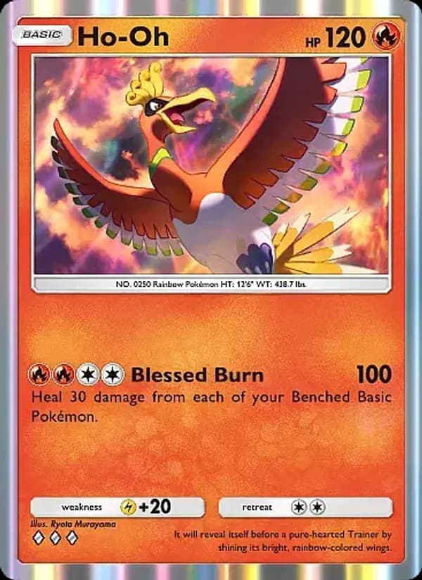 Ho-Oh card in English