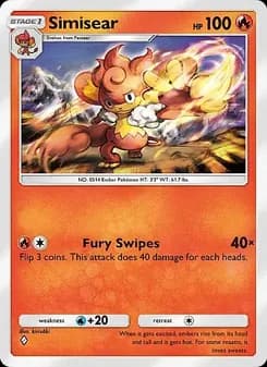 Simisear card in English