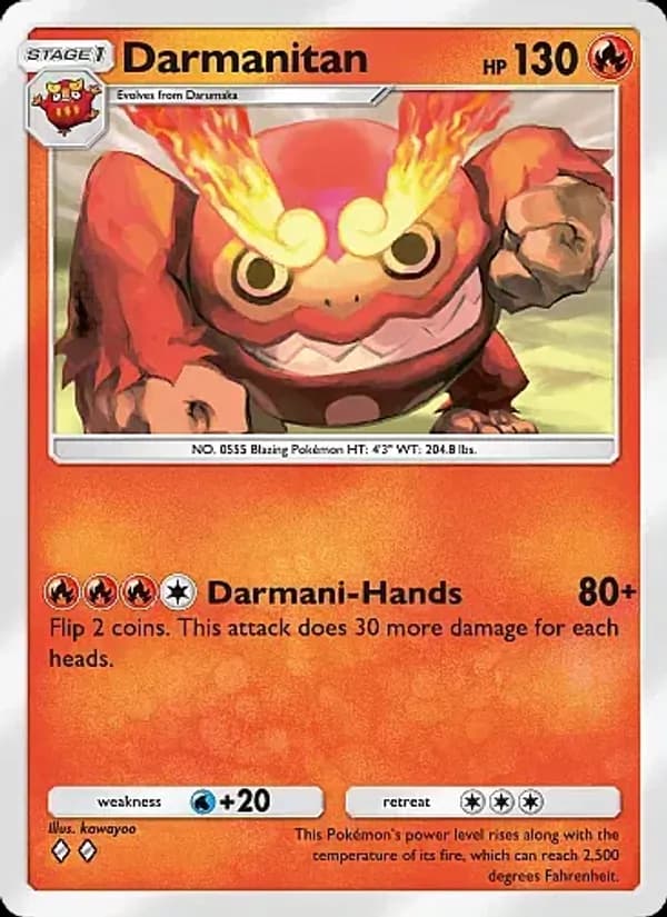 Darmanitan card in English