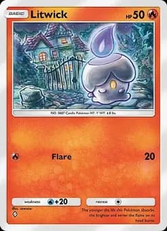 Litwick card in English