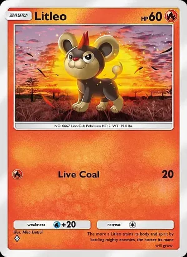 Litleo card in English