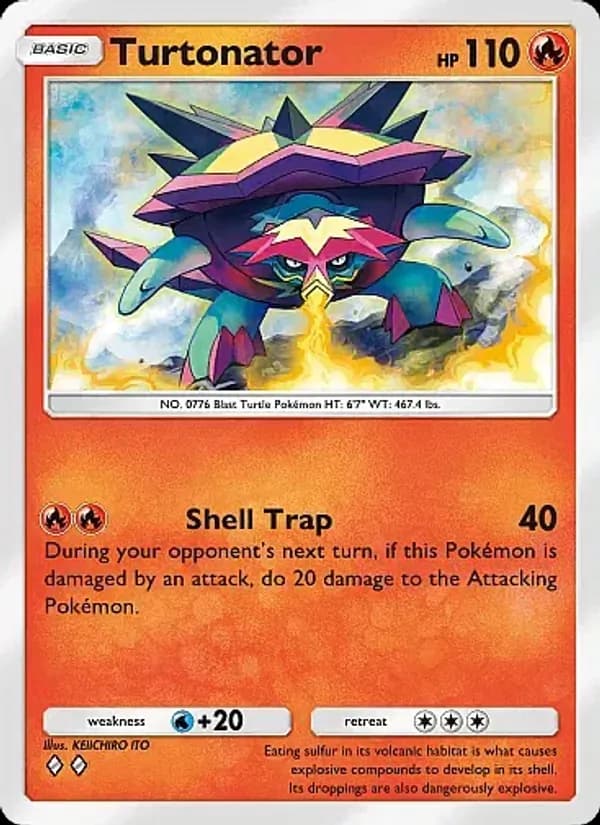 Turtonator card in English