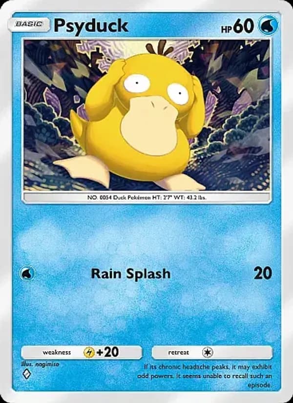 Psyduck card in English