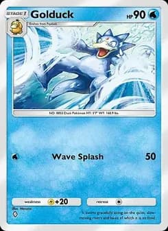 Golduck card in English