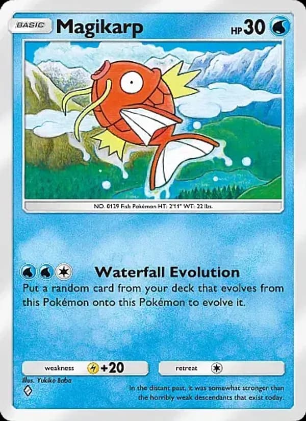 Magikarp card in English