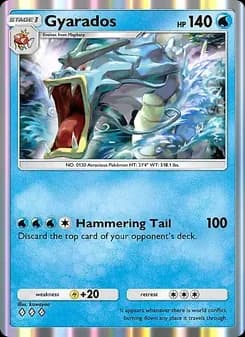 Gyarados card in English