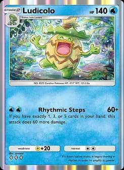 Ludicolo card in English