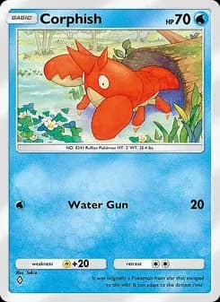 Corphish card in English