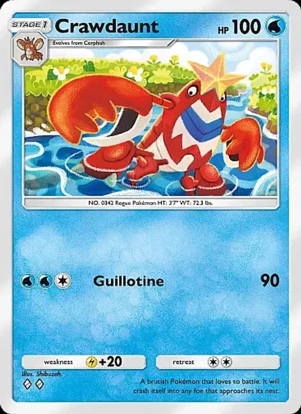 Crawdaunt card in English