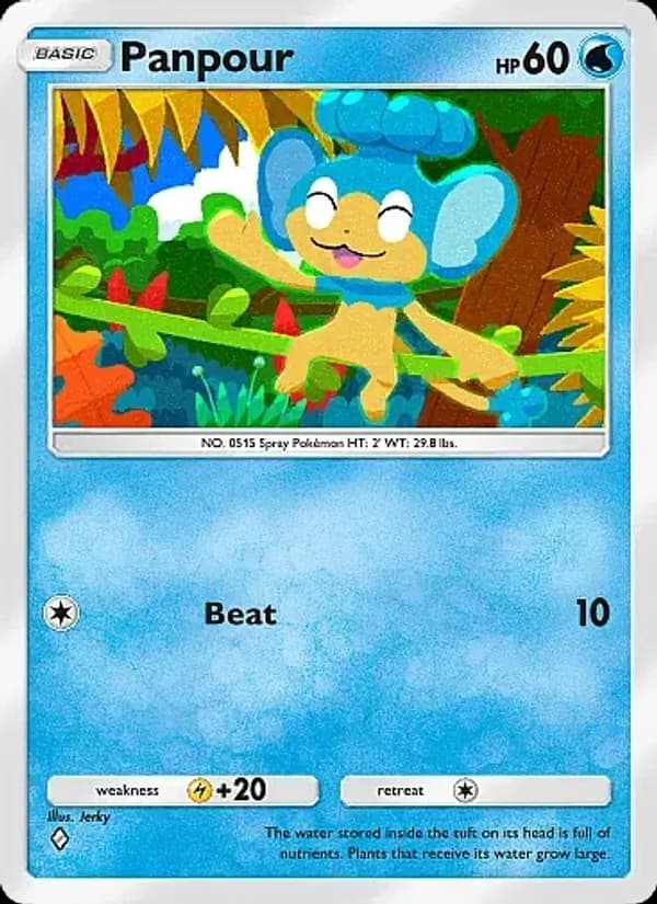 Panpour card in English