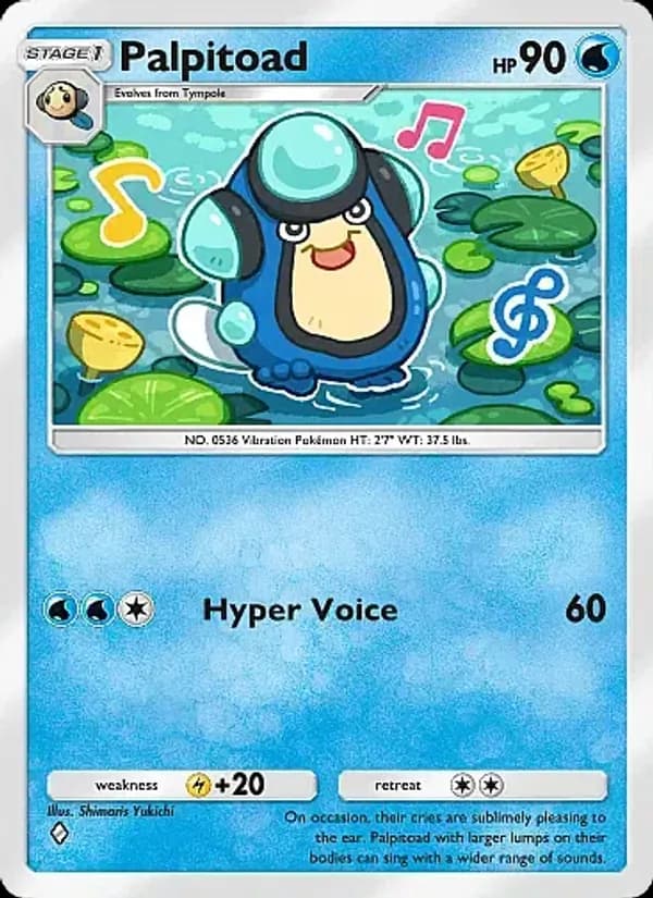 Palpitoad card in English