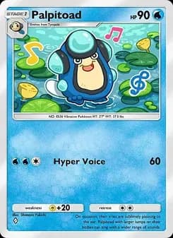 Palpitoad card in English