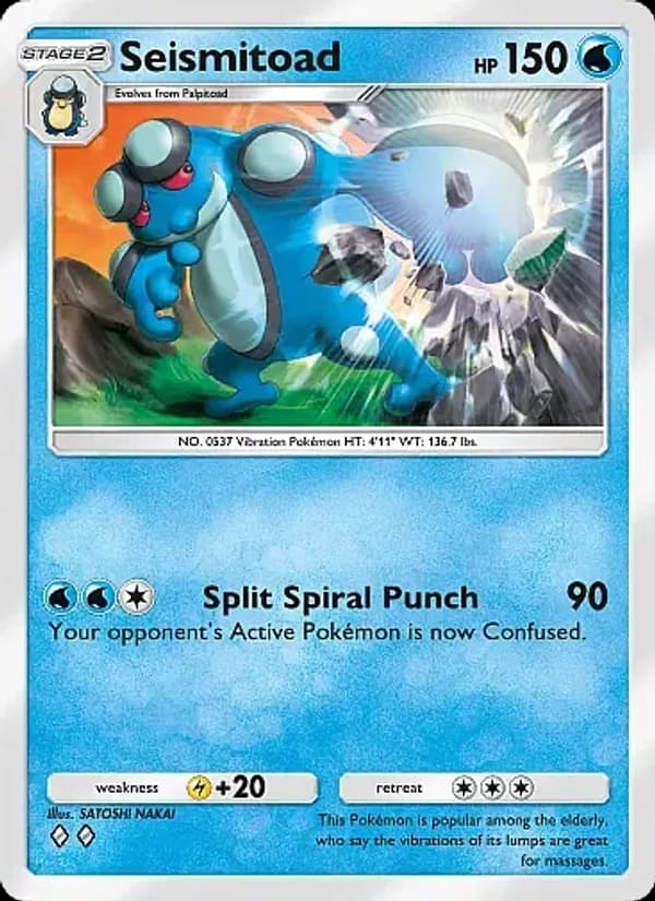 Seismitoad card in English