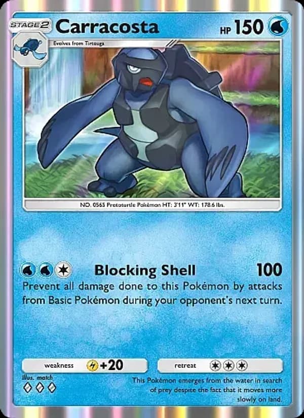 Carracosta card in English
