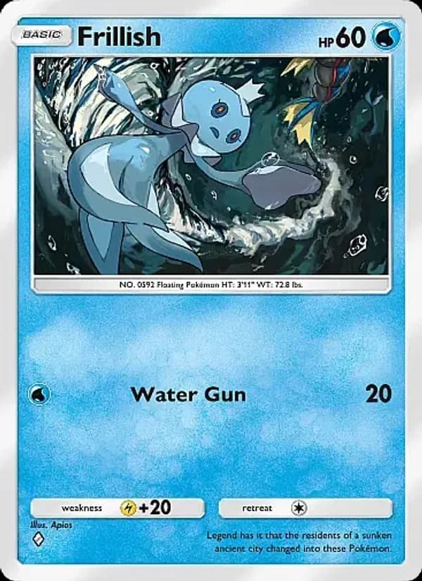Frillish card in English