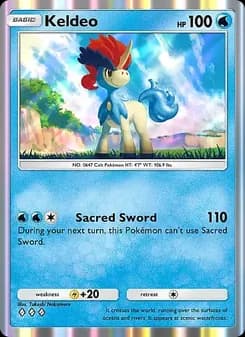 Keldeo card in English
