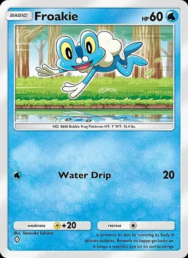 Froakie card in English