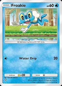 Froakie card in English