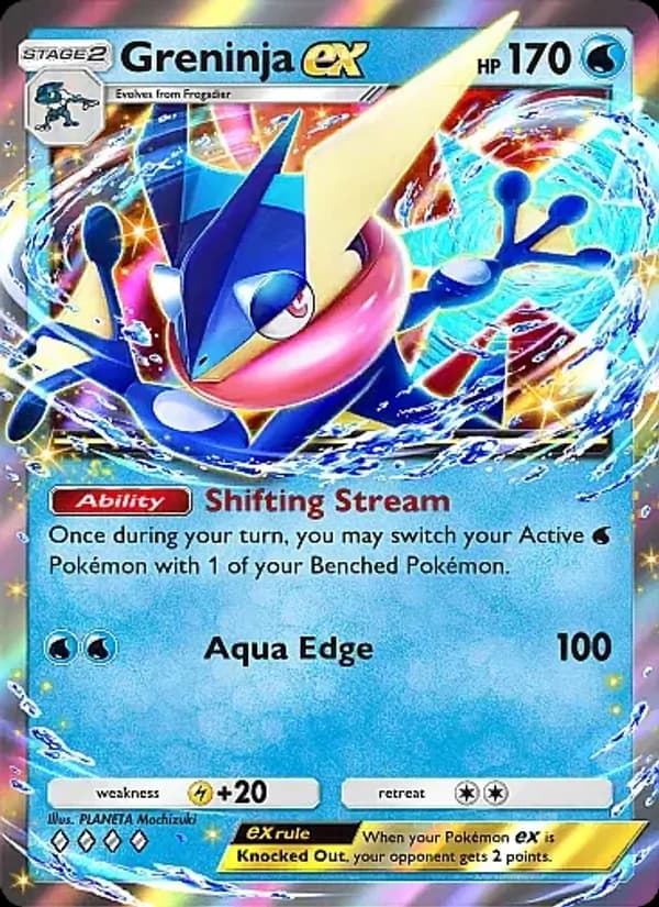 Greninja ex card in English
