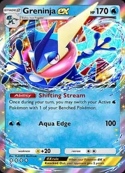 Greninja ex card in English