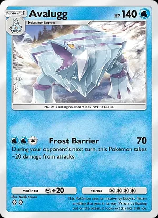 Avalugg card in English