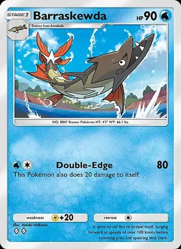 Barraskewda card in English