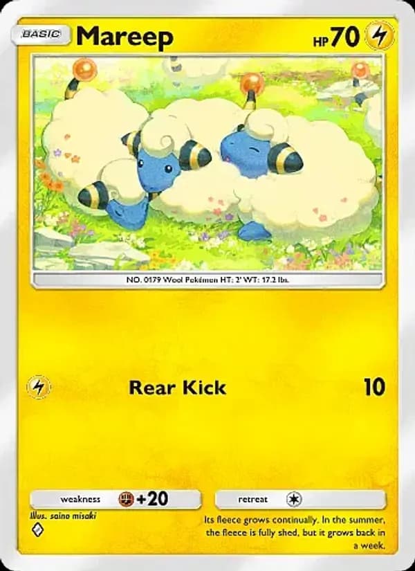 Mareep card in English